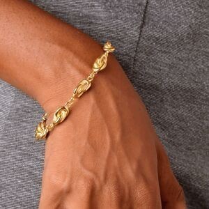Bracelet Plaqué Or Maille Forçat 7mm 19.5  à 24cm