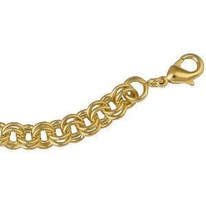 Bracelet Plaqué Or Maille Jaseron 6mm 18cm