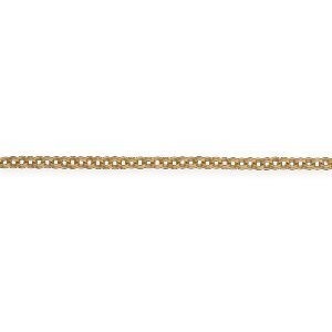 Bracelet Plaqué Or Maille Jaseron 4mm 18cm