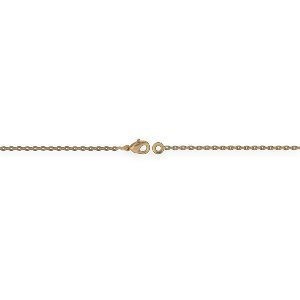Bracelet Plaqué Or 1.7mm Colibri Cerclé 20mm 19cm