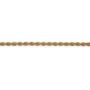 Bracelet Plaqué Or Maille Corde 4mm 18cm