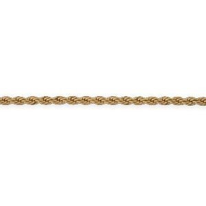 Bracelet Plaqué Or Maille Corde 4mm 18cm