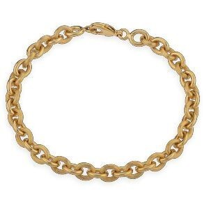 Bracelet Plaqué Or Maille Forçat 6mm 19cm