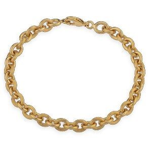 Bracelet Plaqué Or Maille Forçat 6mm 19cm