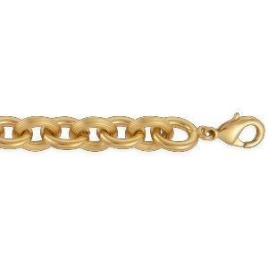 Bracelet Plaqué Or Maille Forçat Antillais 10mm 21cm