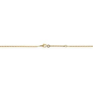 Chaîne Cheville Plaqué Or 25  à 28cm Maille Diamantée 1.6mm