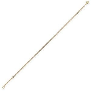 Chaîne Cheville Plaqué Or 25  à 28cm Diamantée 1.8mm