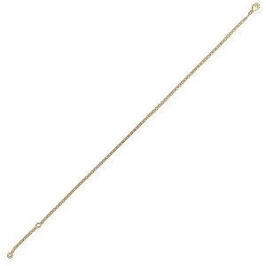 Chaîne Cheville Plaqué Or 25  à 28cm Diamantée 1.8mm