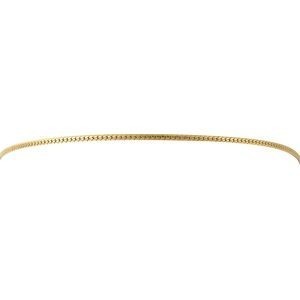 Chaîne Cheville Plaqué Or 25  à 28cm Maille Serpent 2mm