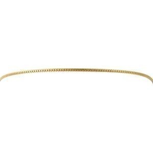 Chaîne Cheville Plaqué Or 25  à 28cm Maille Serpent 2mm