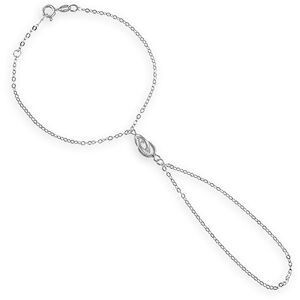 Chaîne Main Argent 925 1.9mm 17  à 19cm Noeud Forçat Antillais 7*12mm