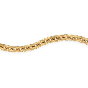 Bracelet Acier Jaune Maille Jaseron 7mm 20cm