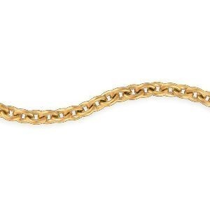 Bracelet Acier Jaune Maille Jaseron 7mm 20cm