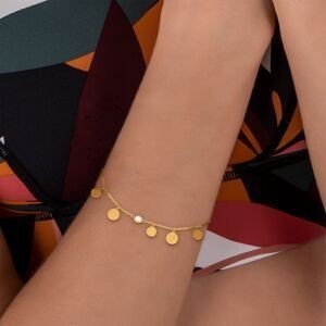 Bracelet Acier Breloques Zirconium 4.5mm Chaîne 15 A 20cm