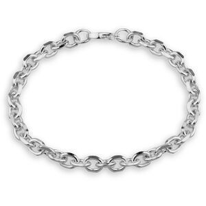 Bracelet Acier Maille Jaseron 7mm 21cm