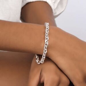 Bracelet Acier Maille Jaseron 7mm 21cm