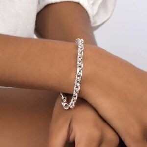 Bracelet Acier Maille Jaseron 7mm 21cm