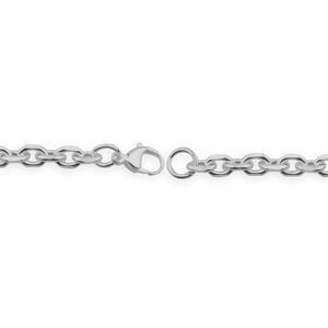 Bracelet Acier Maille Jaseron 7mm 21cm