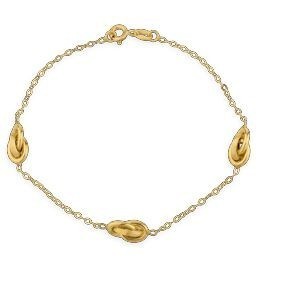 Bracelet Or 750 Nœuds Forçat Antillais 6*10mm 18cm