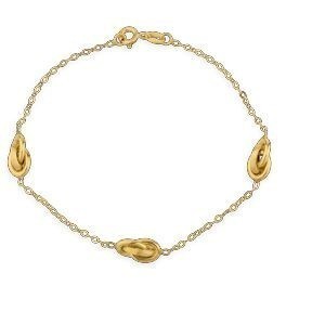 Bracelet Or 750 Nœuds Forçat Antillais 6*10mm 18cm