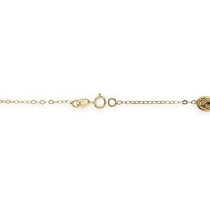 Bracelet Or 750 Nœuds Forçat Antillais 6*8mm Boules 4mm 19cm