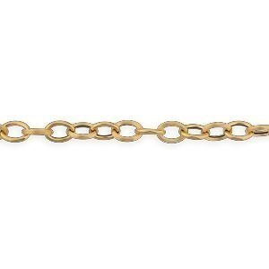 Bracelet Or 750 Maille Forçat Antillais 5mm 18cm