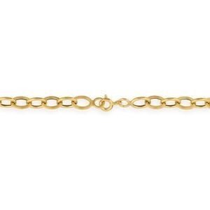 Bracelet Or 750 Maille Forçat Antillais 5mm 18cm