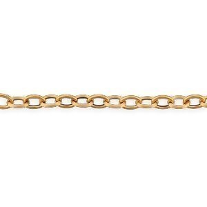 Bracelet Or 750 Maille Forçat Antillais 6mm 19cm