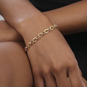 Bracelet Or 750 Maille Forçat Antillais 6mm 19cm