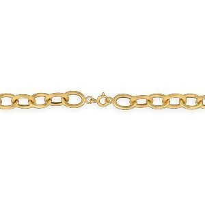 Bracelet Or 750 Maille Forçat Antillais 8mm 20cm