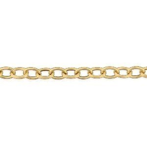 Bracelet Or 750 Maille Forçat Antillais 10mm 21cm