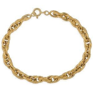Bracelet Or 750 Maille Forçat Antillais Double 6mm 19cm