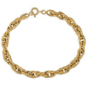Bracelet Or 750 Maille Forçat Antillais Double 6mm 19cm
