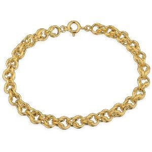 Bracelet Or 750 Maille Gros Sirop Antillais 6mm 19cm