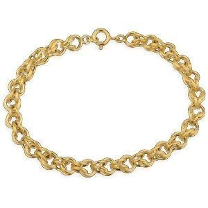 Bracelet Or 750 Maille Gros Sirop Antillais 6mm 19cm