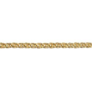 Bracelet Or 750 Maille Gros Sirop Antillais 6mm 19cm