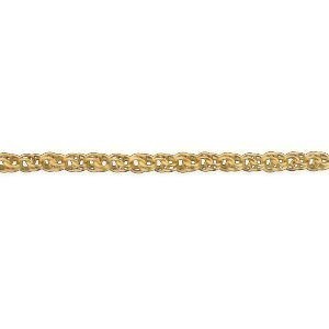 Bracelet Or 750 Maille Gros Sirop Antillais 6mm 19cm