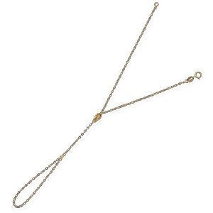 Chaîne Main Or 750 1.6mm 19cm Nœud Forçat Antillais 4mm
