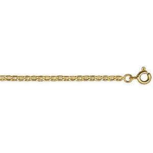 Bracelet Identité Or 375 Maille Marine 1.8mm 12  à 14cm