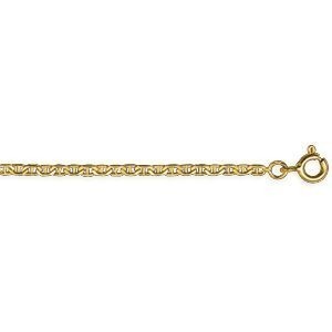Bracelet Identité Or 375 Maille Marine 1.8mm 12  à 14cm