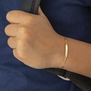 Bracelet Identité Or 375 Maille Marine 1.8mm 12  à 14cm