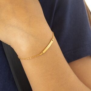 Bracelet Identité Or 375 Maille Singapour 1mm 12  à 14cm
