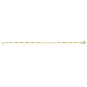 Chaîne Cheville Or 375 27cm Maille Forçat Miroir 1.5mm