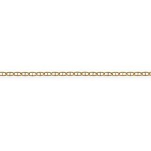 Chaîne Cheville Or 375 23  à 25cm Maille Marine 1.5mm