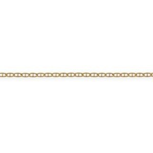 Chaîne Cheville Or 375 23  à 25cm Maille Marine 1.5mm
