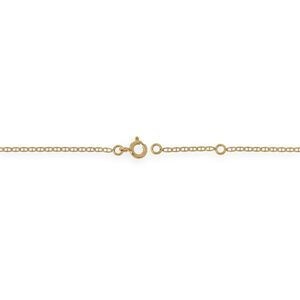 Chaîne Cheville Or 375 23  à 25cm Maille Marine 1.5mm