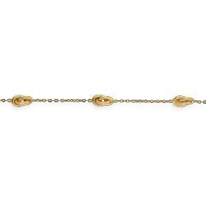 Bracelet Or 375 Maille Forçat Nœuds Forçat Antillais 6*10mm 18cm