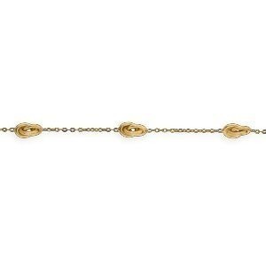 Bracelet Or 375 Maille Forçat Nœuds Forçat Antillais 6*10mm 18cm