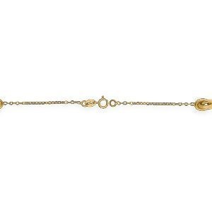 Bracelet Or 375 Maille Forçat Nœuds Forçat Antillais 6*10mm 18cm