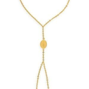 Chaîne Main Or 375 1.3mm 19cm Médaille Miraculeuse 7*9mm